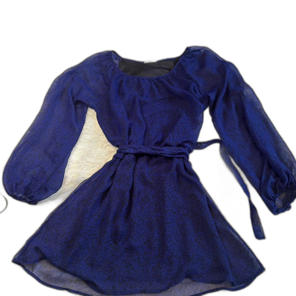 Princess Polly Women's Navy and Blue Dress